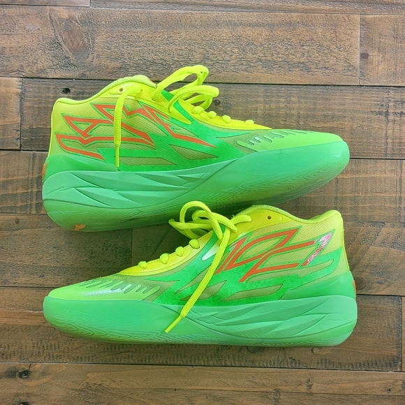Puma LaMelo Ball MB.02 Nickelodeon Slime EUC - Picture 1 of 5